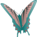 download Butterfly clipart image with 315 hue color