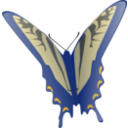 download Butterfly clipart image with 0 hue color