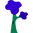 download Tree clipart image with 135 hue color