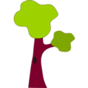 download Tree clipart image with 315 hue color