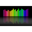 download Music Equalizer clipart image with 45 hue color