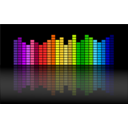 download Music Equalizer clipart image with 0 hue color