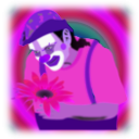 download Clown clipart image with 270 hue color
