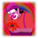 download Clown clipart image with 315 hue color