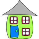 download House001 clipart image with 90 hue color