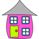 download House001 clipart image with 315 hue color