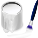 download Color Bucket White clipart image with 225 hue color