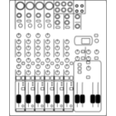 download 8 Channel Audio Mixer clipart image with 45 hue color