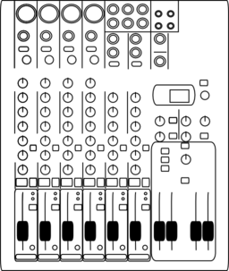 8 Channel Audio Mixer