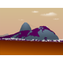 download Sugar Loaf clipart image with 180 hue color