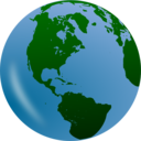 download Globe clipart image with 0 hue color