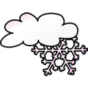 download Weather Symbols Snow Storm clipart image with 135 hue color