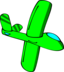 Green Cartoon Glider