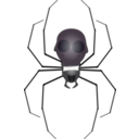 download Spider clipart image with 90 hue color