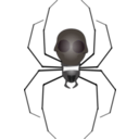 download Spider clipart image with 180 hue color