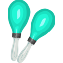 download Maracas clipart image with 135 hue color