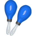 download Maracas clipart image with 180 hue color