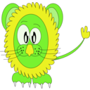 download Innocent Lion clipart image with 45 hue color