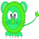 download Innocent Lion clipart image with 90 hue color