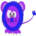 download Innocent Lion clipart image with 225 hue color