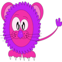 download Innocent Lion clipart image with 270 hue color