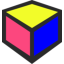 download 3d Cube Icon clipart image with 225 hue color