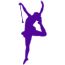 download Baton Twirler Silhouette clipart image with 180 hue color