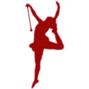 download Baton Twirler Silhouette clipart image with 270 hue color