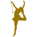 download Baton Twirler Silhouette clipart image with 315 hue color