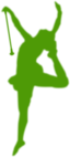 Baton Twirler Silhouette