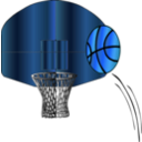 download Basketball clipart image with 180 hue color