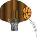 download Basketball clipart image with 0 hue color