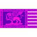 download War Flag Of Venice clipart image with 270 hue color