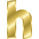 Effect Letters Alphabet Gold