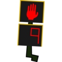 download Crosswalk Signal clipart image with 0 hue color