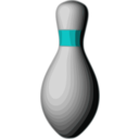 download Bowling Duckpin clipart image with 180 hue color