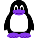 download Tux The Penguin clipart image with 225 hue color