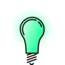 download Lightbulb Bright clipart image with 90 hue color