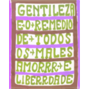 download Gentileza Wall Writing 03 clipart image with 225 hue color