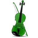 download Violin clipart image with 90 hue color