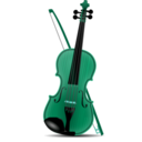 download Violin clipart image with 135 hue color