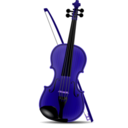 download Violin clipart image with 225 hue color