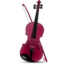 download Violin clipart image with 315 hue color