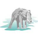 download Elephant clipart image with 45 hue color