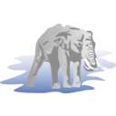 download Elephant clipart image with 90 hue color