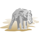 download Elephant clipart image with 270 hue color