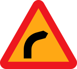 Dangerous Bend Bend To Right