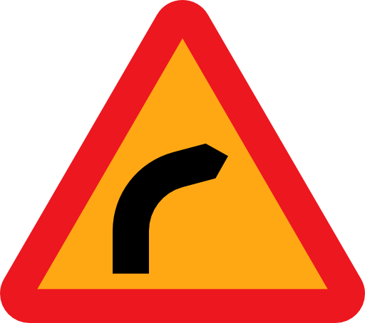 Dangerous Bend Bend To Right