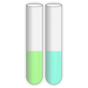 download Test Tubes Open clipart image with 225 hue color