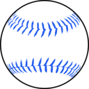 download Softball clipart image with 225 hue color